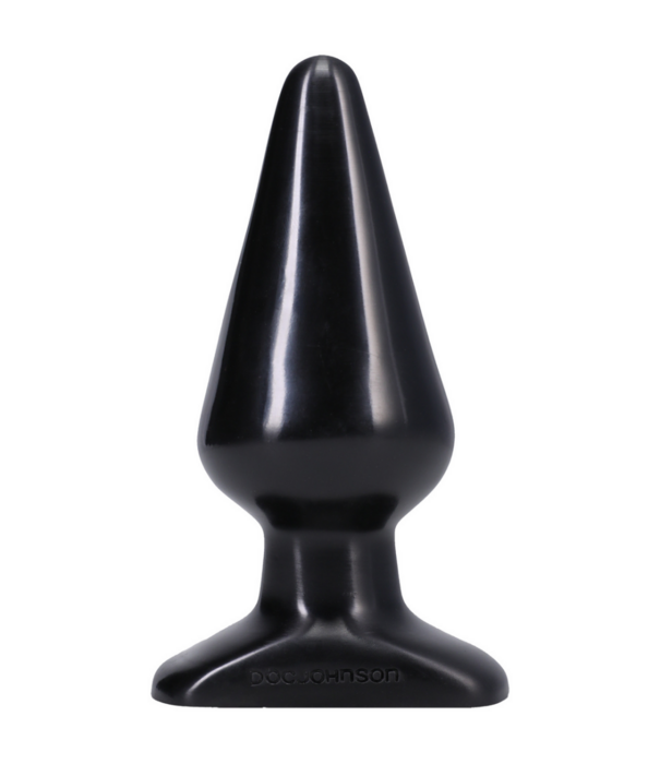 Doc Johnson Klassieke Butt Plug - Groot - Zwart