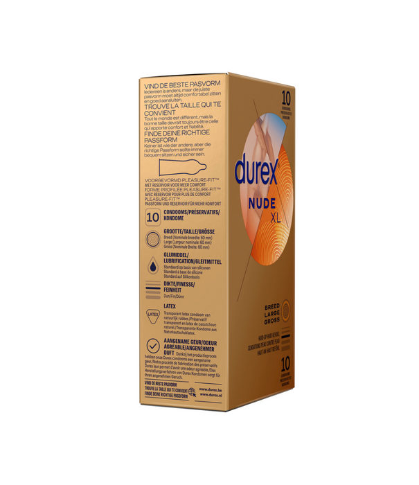 Durex Nude XL - Condooms - 10 Stuks