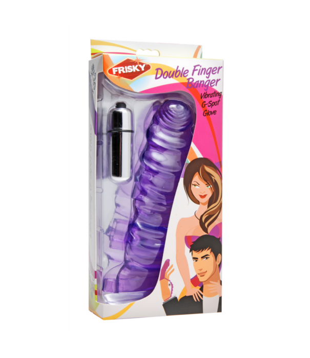 Dubbele Vinger Banger - Vibrerende G-Spot Handschoen
