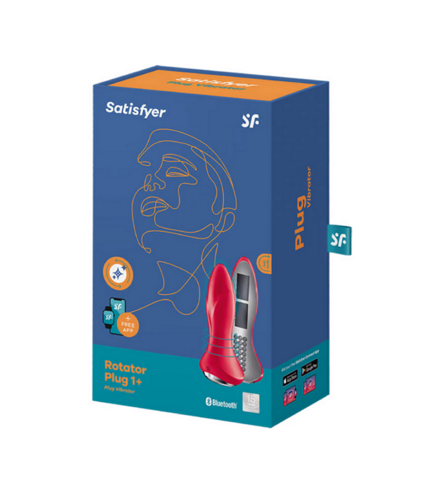 Satisfyer Rotar Plug 1Plus - Vibrerende Butt Plug met App - Rood