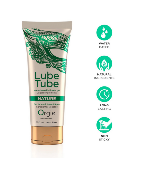 Orgie Lube Tube Nature - Waterbased Lubricant - 5 fl oz / 150 ml