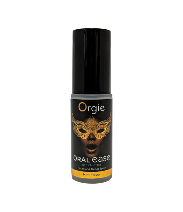 Orgie Oral Ease Deepthroat - Mond- en Keelspray - Munt Smaak - 0,5 fl oz / 15 ml