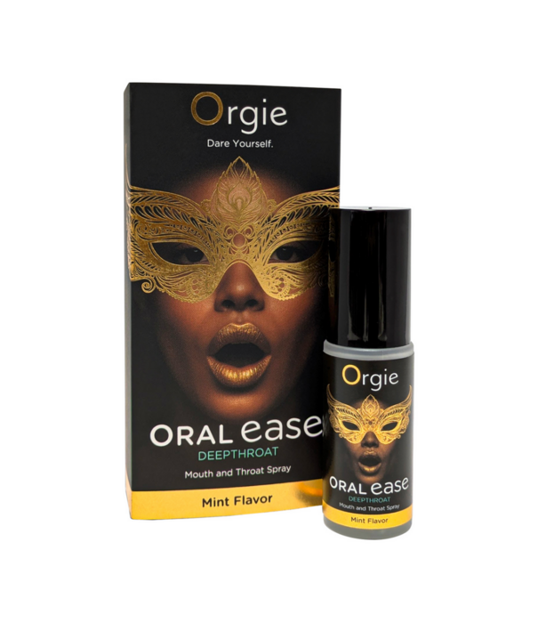 Orgie Oral Ease Deepthroat - Mond- en Keelspray - Munt Smaak - 0,5 fl oz / 15 ml