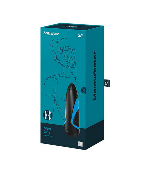 Satisfyer Mannen One - Masturbator - Zwart/Blauw