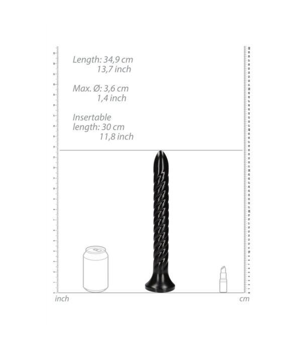 Ouch! by Shots Draaiende Anale Slang - 12''/ 30 cm