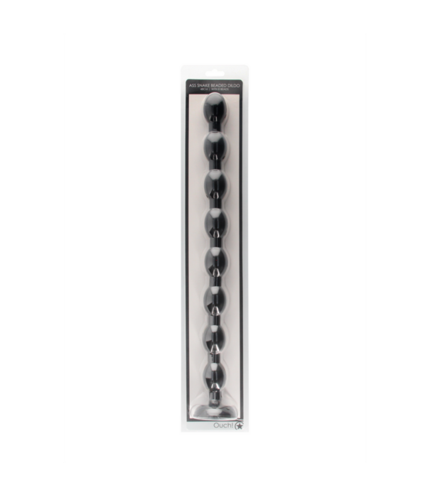 Ouch! by Shots Ass Snake Beaded Dildo - 19 / 48 cm