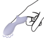 Siliconen Vinger Vibrator - Lavendel