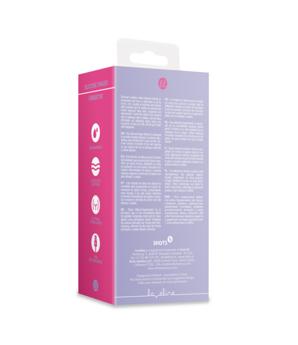 Loveline by Shots Siliconen Vinger Vibrator - Lavendel