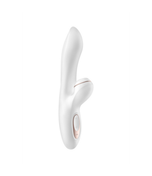 Pro Plus - G-Spot Air Pulse Stimulator en Vibratie - Wit/Roze Goud