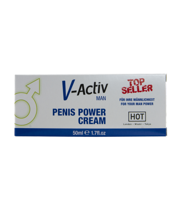 HOT V-Activ - Penis Power Cream voor Mannen - 2 fl oz / 50 ml