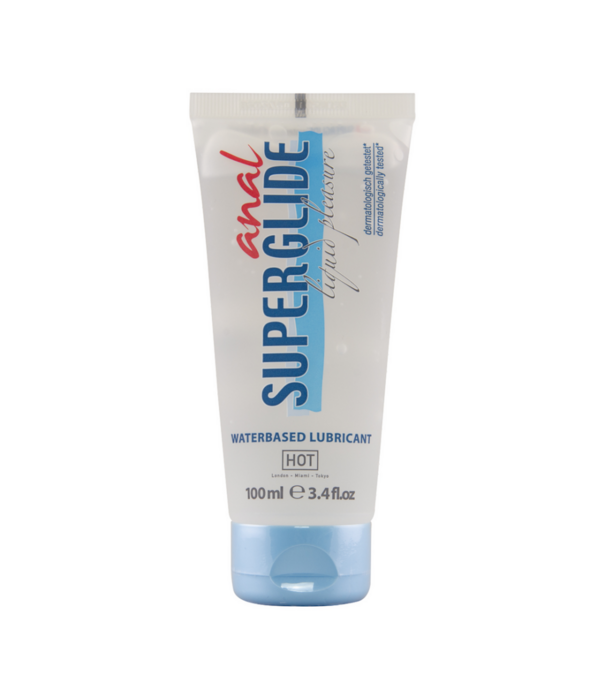 HOT Anal Superglide Liquid Pleasure - Waterbased Lubricant - 3 fl oz / 100 ml