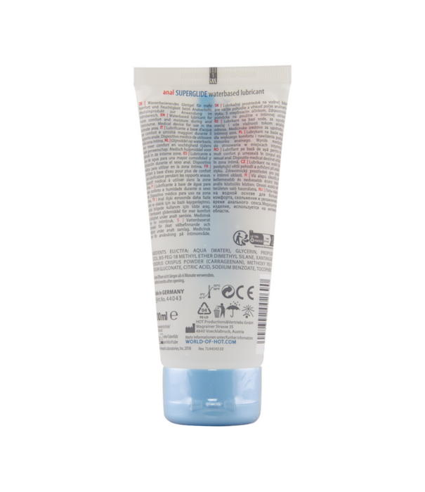 HOT Anal Superglide Liquid Pleasure - Waterbased Lubricant - 3 fl oz / 100 ml