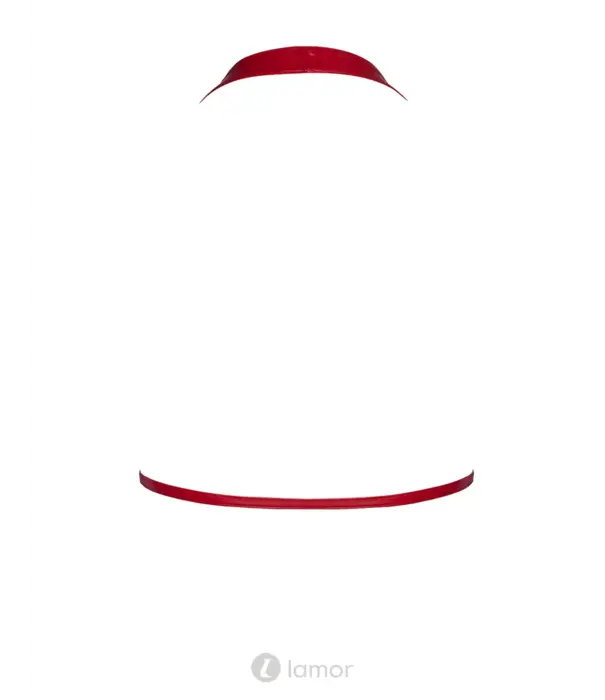 * NOIR handmade Noir Handmade F392 Troublemaker bralette wetlook bandjes rood