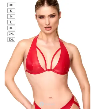 Troublemaker bralette wetlook Rood, F392