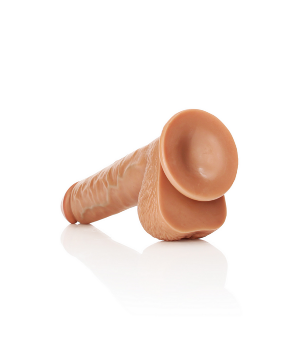 RealRock by Shots Rechtdoor Realistische Dildo met Ballen en Zuignap - 10 / 25,5 cm