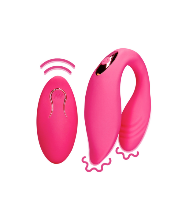 Loveline by Shots Koppel Speeltje met Afstandsbediening - Wilde Aardbei