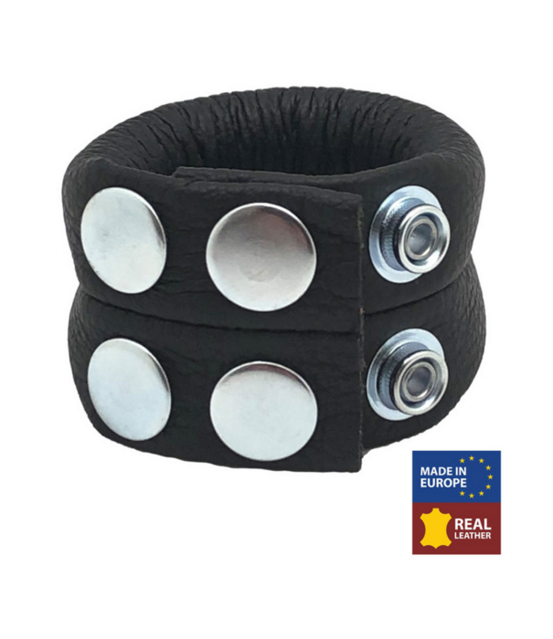 Red Leather Verstelbare Leren Ballstretcher 140 gr - Zwart