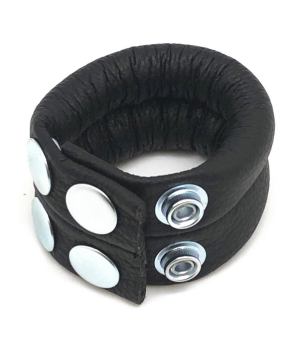 Red Leather Verstelbare Leren Ballstretcher 140 gr - Zwart