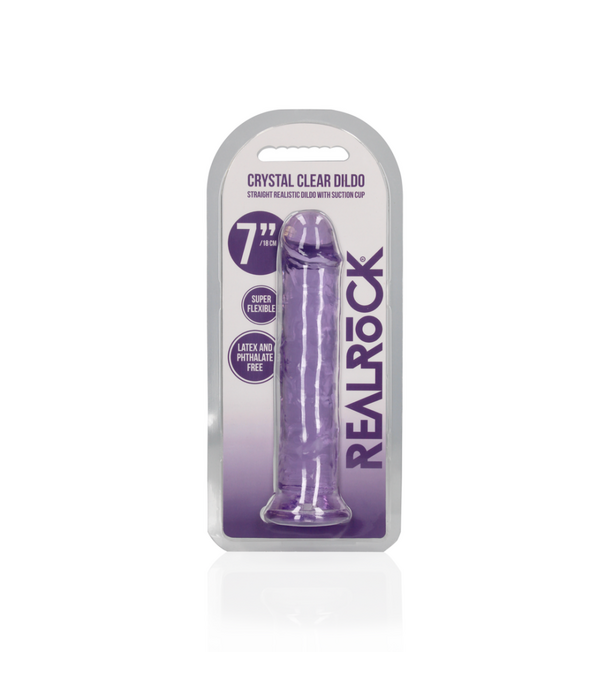 RealRock by Shots Rechtdoor Realistische Dildo met Zuignap - 7'' / 18