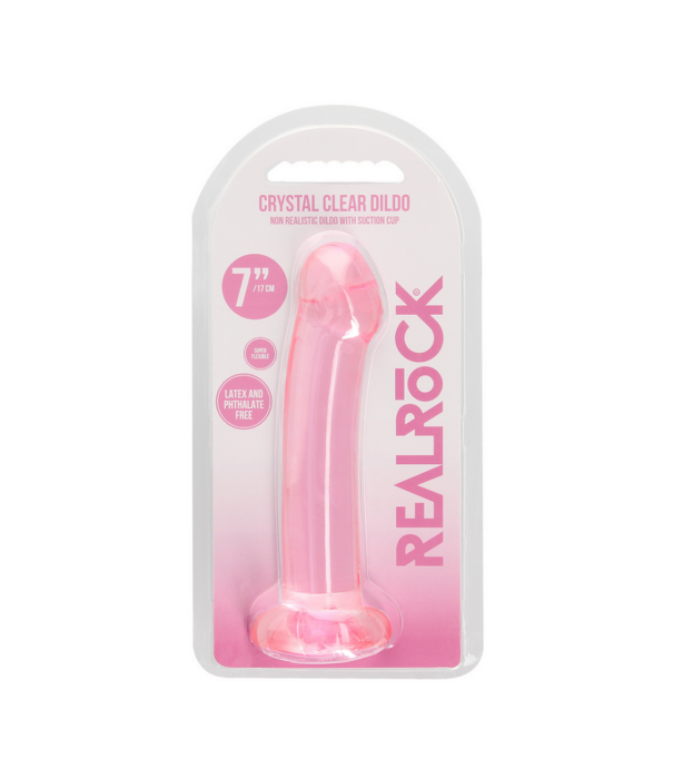 RealRock by Shots Niet-realistische dildo met zuignap - 7 / 17 cm