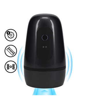 Pulsar - Negative Pressure Suction and Vibration Masturbator Pump - Gun Metal