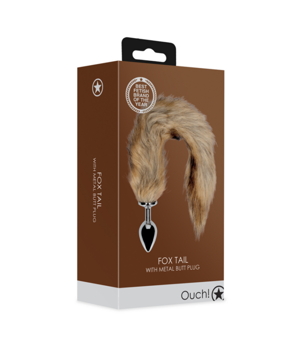 Ouch! by Shots Vossenstaart met metalen buttplug