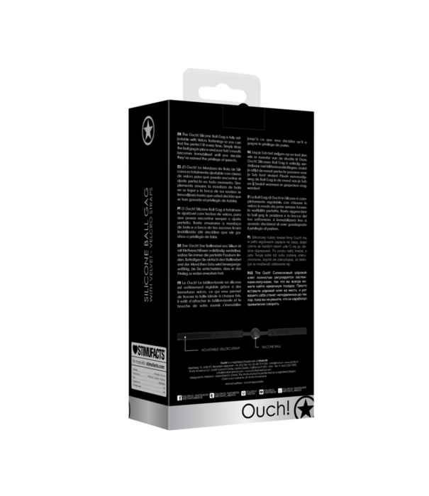 Ouch! by Shots Verstelbare Siliconen Ballgag