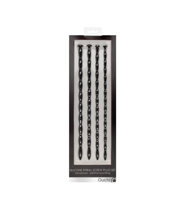 Ouch! by Shots Siliconen Spiraalschroefplugset Geavanceerd