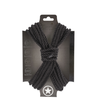 Polyester Bondage Touw - 10 m - Zwart