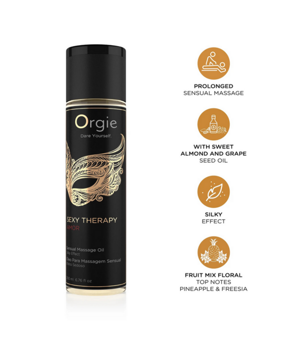 Orgie Sexy Therapy Amor - Massageolie - 200 ml
