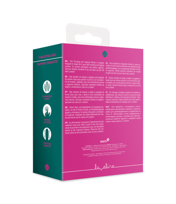 Loveline by Shots Stotende en kloppende vibrator