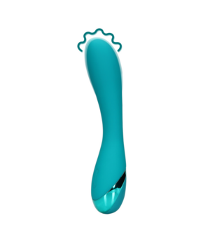 Glad Siliconen G-Spot Vibrator - Teal Blauw