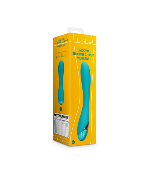 Loveline by Shots Glad Siliconen G-Spot Vibrator - Teal Blauw
