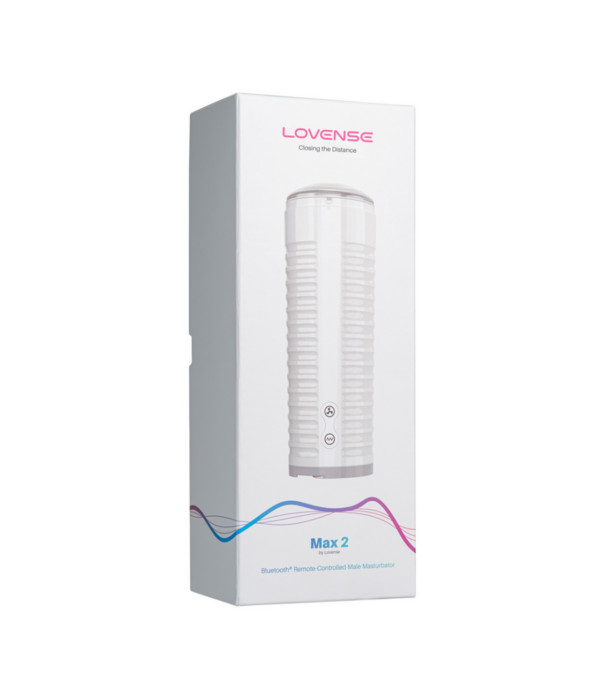 Lovense Max 2 - Bluetooth App-gestuurde Mannenmasturbator - Wit