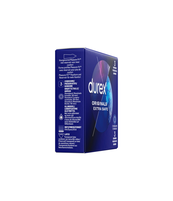 Durex Originals Extra Safe - Condoms - 3 Stuks