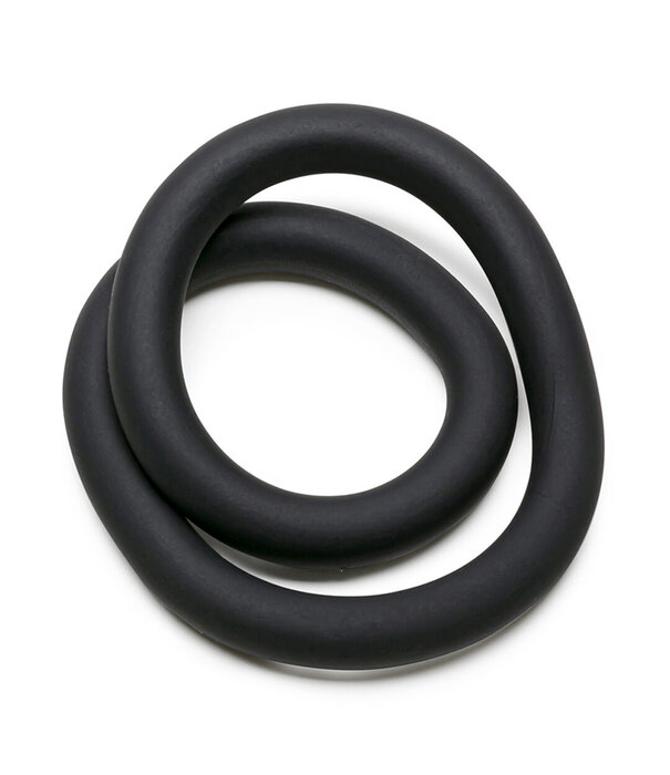 PerfectFitBrand Silicone Hefty Wrap Ring - Cockring - 12 / 30,5 cm - Zwart