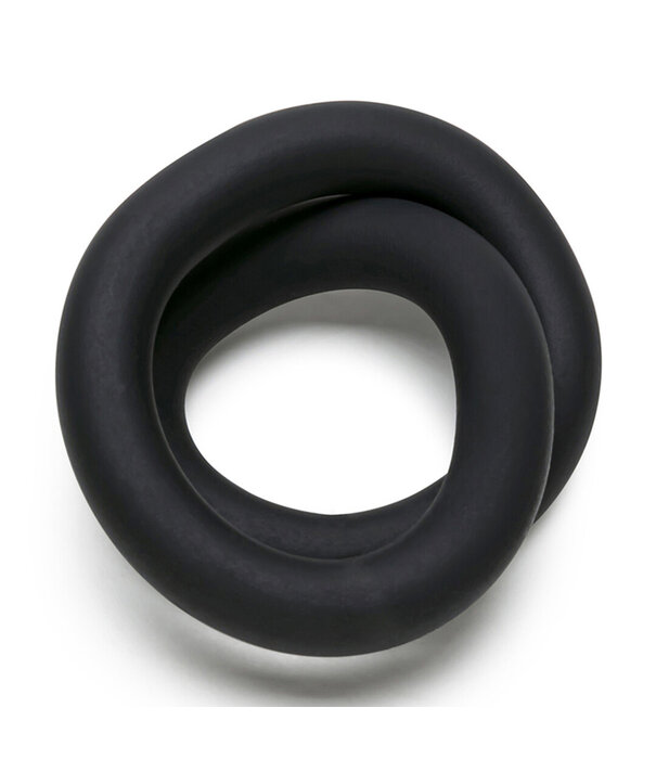 PerfectFitBrand Siliconen Hefty Wrap Ring - Cockring - 9 / 22,9 cm - Zwart