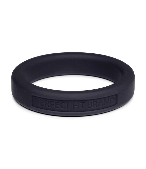 PerfectFitBrand Silicone Hefty Ring Classic - Cockring - 1,75 / 4,4 cm - Zwart