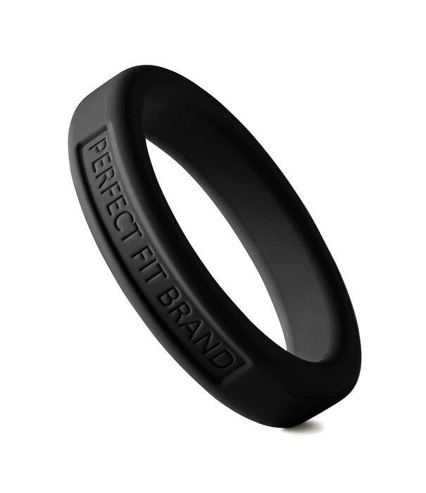PerfectFitBrand Silicone Hefty Ring Classic - Cockring - 1,75 / 4,4 cm - Zwart
