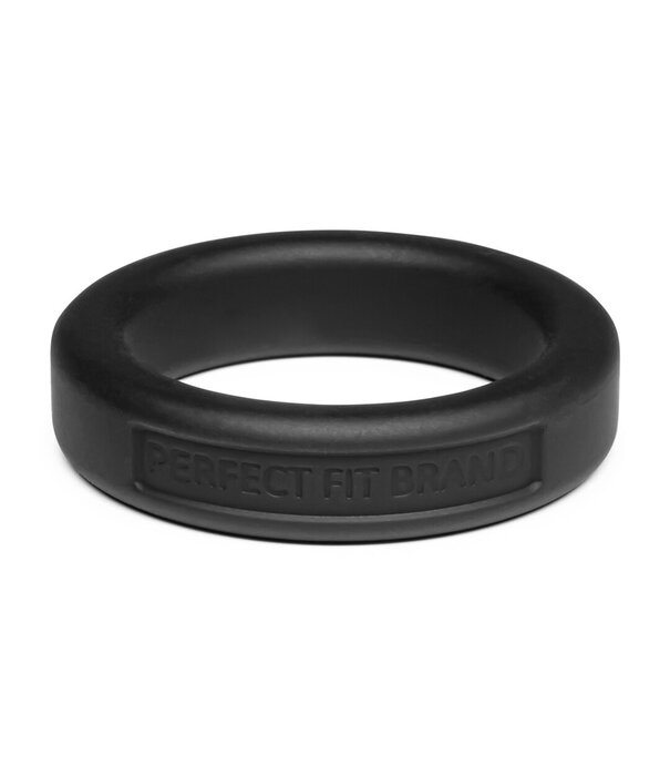 PerfectFitBrand Silicone Hefty Ring Classic - Cockring - 1,4 / 3,6 cm - Zwart