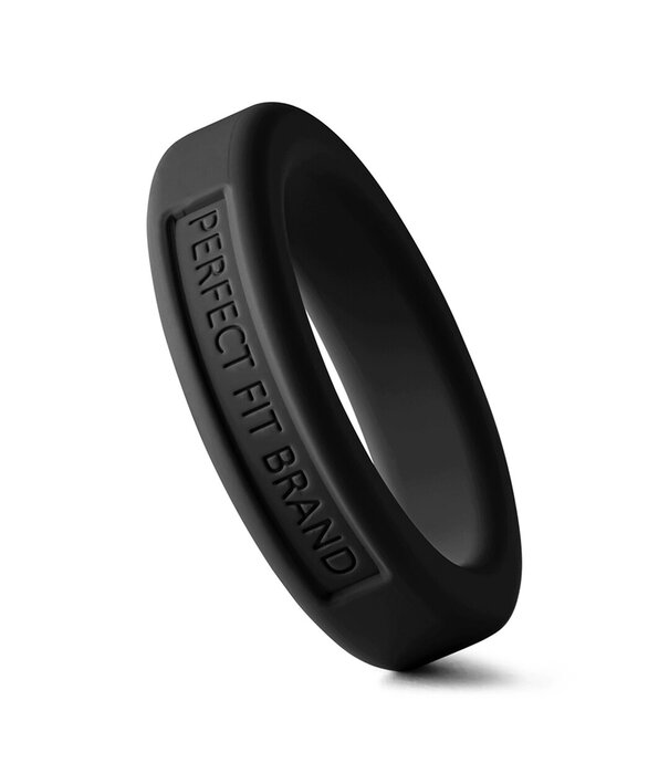 PerfectFitBrand Silicone Hefty Ring Classic - Cockring - 1,4 / 3,6 cm - Zwart
