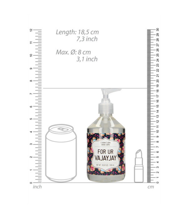 S-Line by Shots Voor Ur Vajayjay - Waterbased Lubricant - 17 fl oz / 500 ml