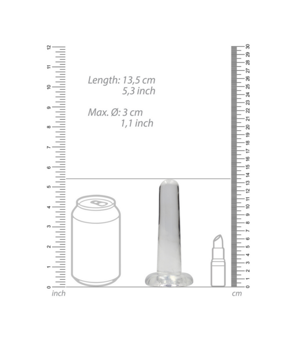 RealRock by Shots Niet-realistische Dildo met zuignap - 5 / 13,5 cm