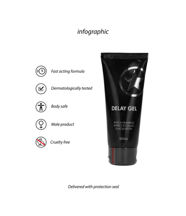 Ouch! by Shots Vertraag Gel - 3 fl oz / 100 ml