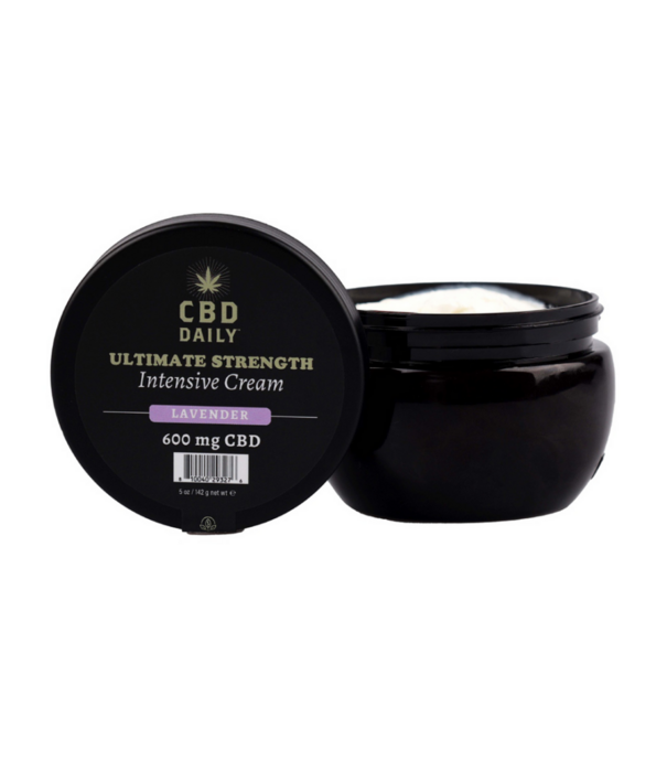 Earthly body CBD Daily Ultimate Strength Intensive Cream - Lavendel - 5 oz / 142 g
