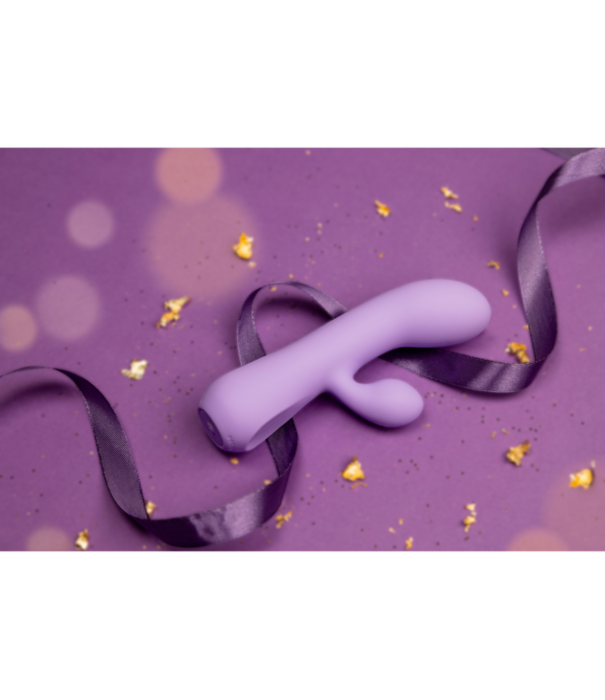 Doc Johnson Aura - Oplaadbare Siliconen Rabbit Vibe - Lilac