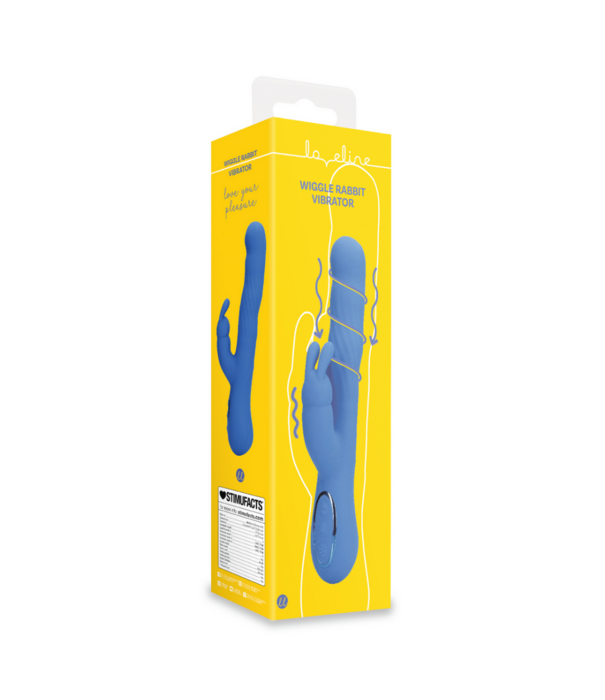 Loveline by Shots Wiggle Rabbit Vibrator - Jetset Blauw