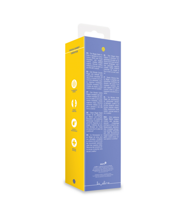 Loveline by Shots Wiggle Rabbit Vibrator - Jetset Blauw