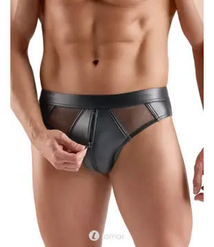 Wetlook Slip Met Rits En Net Heren, SJ2120461