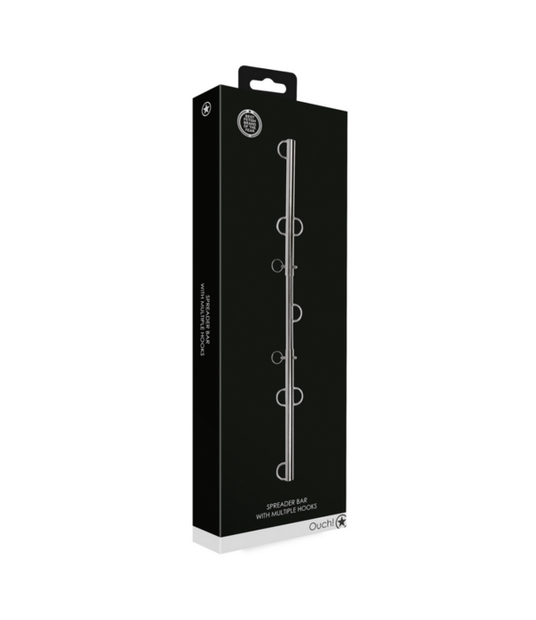 Ouch! by Shots Spreader Bar met Meerdere Haken - Zilver